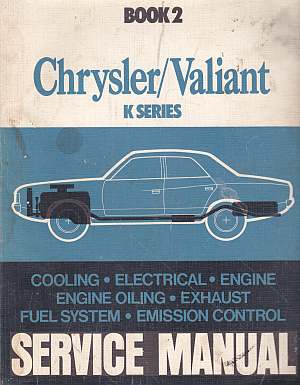 Chrysler Valiant K Series Service Manual Book 2